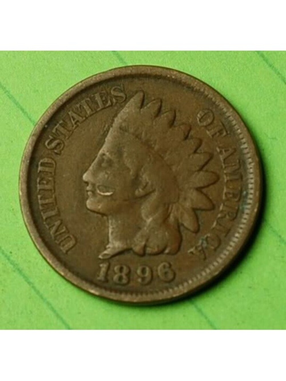 X168 1896 Indian Head Cent Penny 1c - Check Out Our eBay Store - old coin money